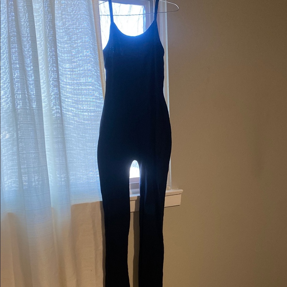 Women's Cotton Black Jumpsuit